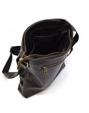 Фотография Кожаная коричневая вместительная мужская сумка на плечо Tarwa GC-0040-3md
