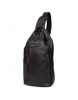 Кожаный мужской рюкзак - слинг на одно плечо Tarwa GC-0116-3md
