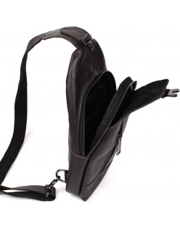 Кожаный мужской рюкзак - слинг на одно плечо Tarwa GC-0116-3md