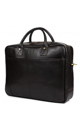 Вместительная кожаная мужская сумка для большого ноутбука Tarwa GC-0458-4lx