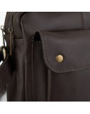 Фотография Коричневая мужская кожаная сумка на плечо Tarwa GC-60122-3md
