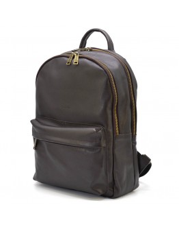 Кожаный коричневый вместительный рюкзак TARWA GC-7273-3md
