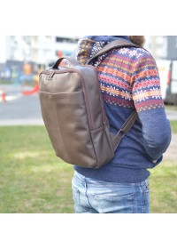 Рюкзак кожаный мужской коричневый Tarwa GC-7280-3md