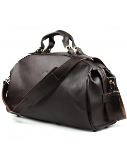 Кожаная коричневая дорожная спортивная сумка Tarwa GC-9552-4lx