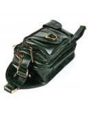 Фотография Зеленая сумка на пояс из натуральной кожи Tarwa GE-1560-4lx