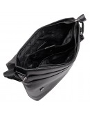 Фотография Большая черная кожаная сумка на плечо формата А4 GIORGIO FERRETTI GF1458-1ABLACK
