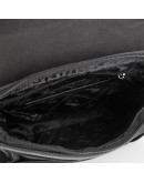 Фотография Черная кожаная мужская сумка на плечо с клапаном GIORGIO FERRETTI GF1820DBLACK