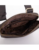 Фотография Кожаная коричневая мужская сумка на плечо - планшетка GIORGIO FERRETTI GF201850065ABROWN