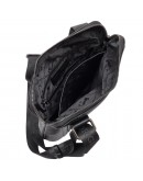 Фотография Кожаная черная мужская сумка на плечо - планшетка GIORGIO FERRETTI GF201850150DBLACK