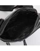 Фотография Черная кожаная мужская сумка на плечо GIORGIO FERRETTI GF3481ABLACK