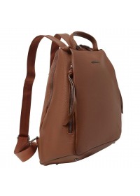 Женский кожаный коричневый рюкзак Giorgio Ferretti GF6708brown