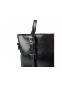 Черная кожаная женская сумка Grays GR-1230A