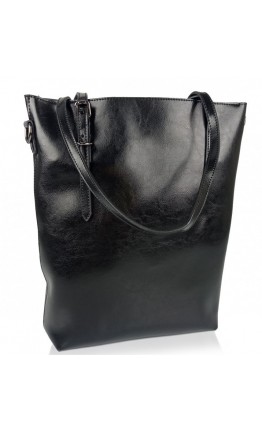 Черная кожаная женская сумка Grays GR-1230A