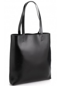 Женская кожаная черная сумка GR-2002A