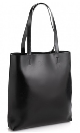 Женская кожаная черная сумка GR-2002A