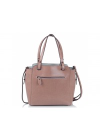 Кожаная женская розовая сумка Grays GR-6689LP