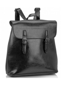 Черный женский кожаный рюкзак Grays GR-8251A