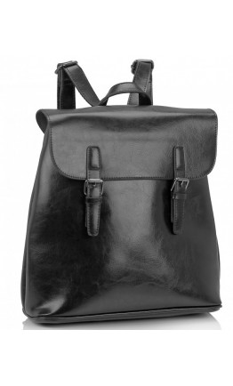 Черный женский кожаный рюкзак Grays GR-8251A