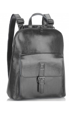 Черный женский кожаный рюкзак GR-830A-BP
