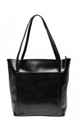Черная женская кожаная сумка GR-2013A