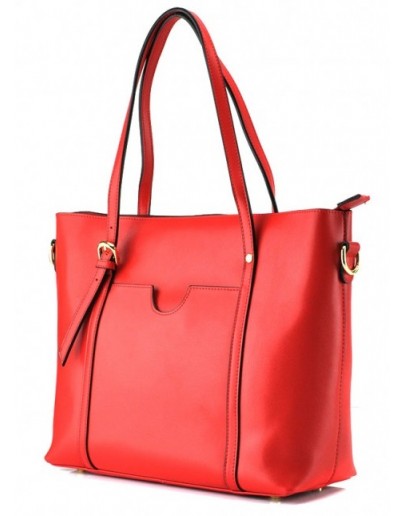 Фотография Красная женская кожаная сумка Grays GR3-172R