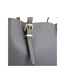 Фотография Женская кожаная серая сумка Grays GR3-173LBL
