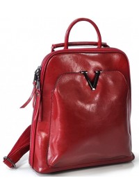 Красный рюкзак женский из натуральной кожи GR3-801R-BP
