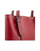 Фотография Женская красная кожаная сумка Grays GR3-8501R