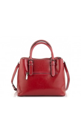 Женская красная кожаная сумка Grays GR3-8501R