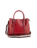 Фотография Женская красная кожаная сумка Grays GR3-8501R