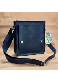 Вместительная мужская черная сумка из кожи 78008-SGE