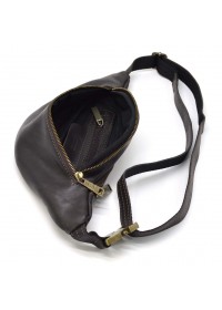 Коричневая кожаная мужская сумка на пояс Tarwa GX-3035-4lx