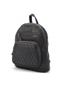 Кожаный женский черный фирменный рюкзак HILL BURRY HB15148A