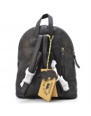 Фотография Кожаный женский черный фирменный рюкзак HILL BURRY HB15148A