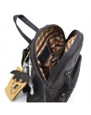 Фотография Кожаный женский черный фирменный рюкзак HILL BURRY HB15148A