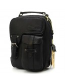 Фотография Кожаная мужская фирменная барсетка - сумка на плечо HILL BURRY HB3060A