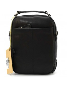 Кожаная мужская фирменная барсетка - сумка на плечо HILL BURRY HB3060A