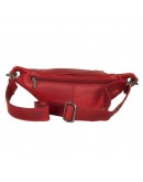Фотография Кожаная мужская красная сумка на пояс Hill Burry HB3314red
