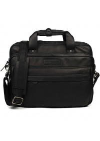 Вместительная кожаная фирменная мужская сумка HILL BURRY HB4075A