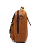 Фотография Кожаная фирменная рыжая мужская барсетка - сумка на плечо HILL BURRY HB870367B