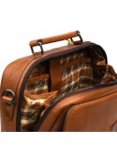 Фотография Кожаная фирменная рыжая мужская барсетка - сумка на плечо HILL BURRY HB870367B