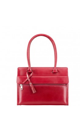 Женская красная кожаная сумка Visconti ITL78 (Red)