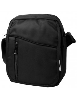 Текстильная фирменная мужская сумка на плечо JCB B33 Black