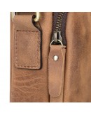 Фотография Кожаная мужская светло-коричневая сумка на плечо JD1069B