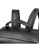 Фотография Черный кожаный мужской удобный рюкзак JD2755A