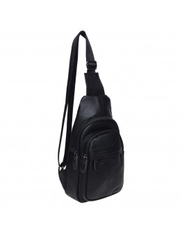 Черный кожаный мужской рюкзак Keizer K11023-black