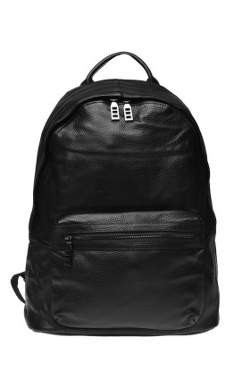 Черный кожаный рюкзак Keizer K111683-black