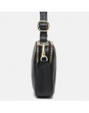 Фотография Женская черная сумка на плечо-клатч Borsa Leather K11906-black