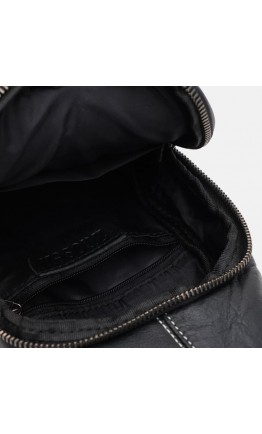 Слинг черный мужской кожаный Keizer K11930bl-black