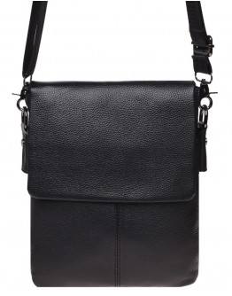 Черная кожаная вместительная сумка Keizer K12055-black